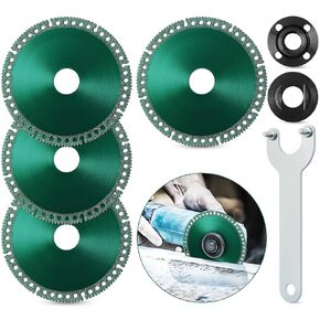 4-Packs 4 Inch Indestructible disc for Grinder, Indestructible Disc 2.0 for Angle Grinder, Angle Grinder Cutting Disc with Angle Grinder Wrench Metal Lock Nut