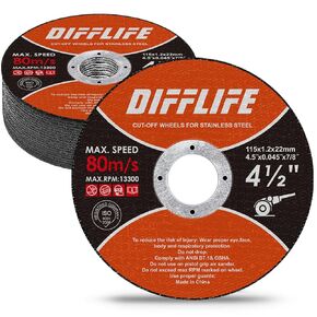 قطع عجلات قطع عجلة القرص 4-1/2 "x3/64''x7/8'' رقيقة معدنية الفولاذ المقاوم للصدأ قطع قطع شفرات القرص طحن عجلة لمطاحن زاوية (6)