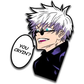 5.1 "غوجو مائي Peeker أنيمي ملصقات السيارات الكرتون كول ويندوز اغطية السيارات الجسم الأمتعة غطاء صندوق السيارة غطاء خزان الوقود الفينيل مقاوم للماء in Kuwait