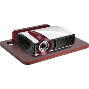 Projector Shelf,Projector Wall Mount Floating Shelf, Projector Stand,Projector Rack Holder,Projector Mount,Router Shelf Modem Cable Box Shelf for Xbox Series PS5 PS4 Solid Wood Red-YI