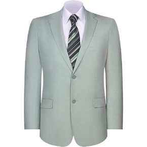 Mens Blazer Mordern Fit Sport Coats Two Buttons Notched Lapel Summer Suit Jackets