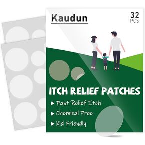 Itch Relief Patches for Kids, 32PCS Natural Bug Bite Relief Stickers, Fast Reduce Swelling & Itching, Transparent Design, Chemical Free, Camping Hiking Travel Essentials Gift for Children and Adult
