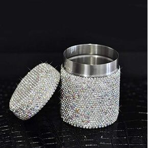 Luxury Bling Portable Stainless Steel Toothpick Holder Toothpicks Case Dispenser Storage Organizer Container Box for Home Hotel Decoration (Silver)