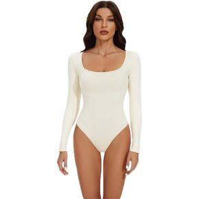 Long Sleeve Thong Bodysuit