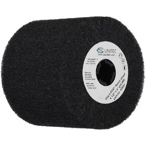 C.S. Unitec PTX Fleece Nonwoven Wheel | 180 Grit Metal & Wood Grinder Polisher Tool Wheel Attachment| 4" Diameter x 6" Wide (47423)