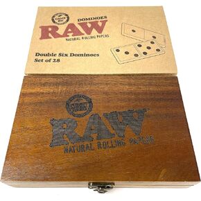 Raw Double Six Dominoes - Set of 28