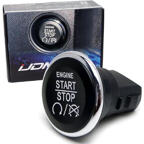 iJDMTOY Engine Start/Stop Push Button Replacement, Compatible with Dodge Challenger Durango, Compatible with Chrysler 300, etc (Fit 1FU931X9AC)