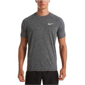 Nike Men's Heathered Short-Sleeve Hydroguard Swim Shirt, Size XL