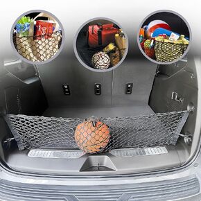Envelope Style Automotive Elastic Trunk Mesh Cargo Net for Suburban fits Tahoe 2021-2024 - Premium Trunk Organizer and Storage - Luggage Net for SUV - Best Car Organizer Made for Escalade fits Yukon