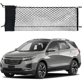 Envelope Style Trunk Cargo Net Compatible with Chevrolet Chevy Equinox New 2024 2023 2022 2021 2020 2019 2018 Upgraded Premier SUV Car Tailgate Rear Mesh Netting