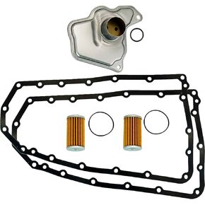 Transmission Filter Oil Pan Gasket Kit 31728-29X0D 31726-28X0A 31726-3JX0A 31397-1XF0D Compatible with Nissan Altima Maxima Rougue Sport Juke Quest Murano Pathfinder Infiniti QX60 2016-2021