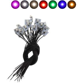 Evemodel DD00 70pcs Pre Wired White Warm White Red Yellow Blue Green Purple 3528 SMD Led Lamp Light Set 12V ~ 18V