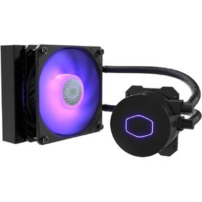 Cooler Master MasterLiquid ML120L V2 RGB CPU Liquid Cooler - Brighter Lighting Effects, 3rd Gen. Pump, Superior Radiator and Advanced 120 mm SickleFlow Fan, Black