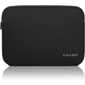 AULEEP 13-14 Inch Laptop Sleeves, Neoprene Water-Resistant Notebook Computer Pocket Tablet Chromebook Carrying Sleeve for MacBook Air/MacBook Pro 13-14 inch for HP/Dell/Lenovo/Asus/Acer, Black