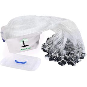 Handmade American Fishing Cast Net 3/8 Mesh with Heavy Duty Black Sinker Saltwater Freshwater Fishing Throw Net for Bait Trap 6FT 8FT 10FT Radius