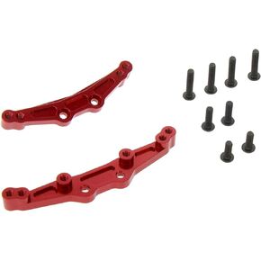 Atomik Alloy Shock Tower Set - RC Car Replacement for Traxxas Models - Hardened Billet 6061 Aluminum, Chassis Upgrade Part 8338 - Red