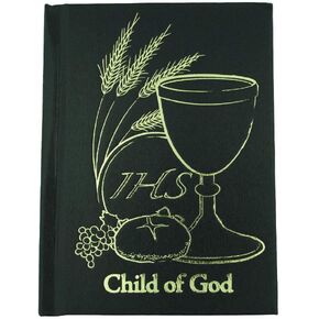 Child of God | Catholic Missal and Prayers for Children | Excellent First Communion Gift | Italian Art | Gold-Tone Stamped Art | Black Leatherette