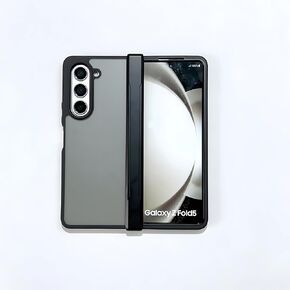 for Samsung Galaxy Z Fold 5 Case with Hinge Protection, Simple Premium Slim Fit Lightweight Matte Black Hard Case