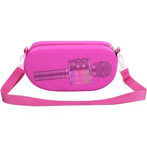 Beautyflier Kids Karaoke Bluetooth Microphone Bag Case Compatible with Bluefire/for BONAOK/for OVELLIC/for Creattop Wireless Karaoke Microphone Holder Storage Fits for Mic Handheld Speaker (Blue)