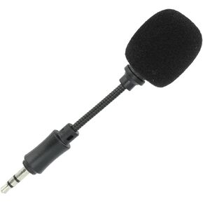 Mini Microphone, 3.5mm Plug Phone Karaoke Tiny Microphone Portable Small Singing Mic Noise Reduction Low Delay for Voice Recording Interview