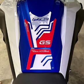 labelbike - Tank Pad Sticker in 3D Resin Decoration and Protection of Motorcycle Tank Compatible with BMW F750 Gs 2018-2023