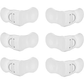 6 قطع من أقفال خزانة سلامة الأطفال، أقفال أمان لأدراج الأطفال، أقفال خزانة لحماية الأطفال، أقفال خزانة مع مواد لاصقة قوية للخزائن والأدراج وخزانة القمامة (أبيض) in Kuwait