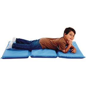 2 Inch Two-Tone Blue Germ-Free Rest Mat by MyPerfectClassroom, Tri-Fold Mat for Comfortable and Safe Nap Time in Daycares, Preschools and Playrooms in Saudi Arabia