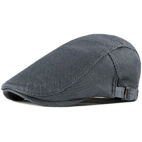 CLAPE Duckbill Ivy Hat Summer Breathable Mesh Flat Cap Newsboy Hat Mens Beret Cabbie Ivy Hat