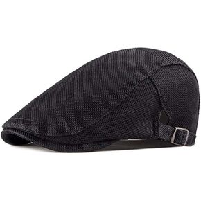 قبعة CLAPE Duckbill Ivy Hat صيفية قابلة للتنفس، قبعة مسطحة شبكية، قبعة موزع الصحف، قبعة بيريه للرجال، قبعة اللبلاب