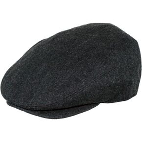 Epoch Men's Herringbone Wool Tweed Newsboy Ivy Cabbie Driving Cap (as1, Alpha, m, 1581-Charcoal)