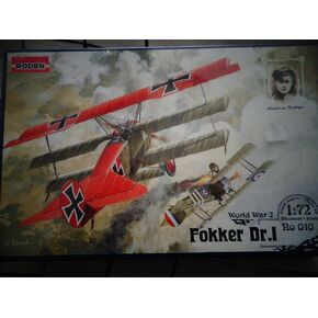 Roden Fokker Dr.I German Triplane Fighter Airplane Model Kit