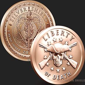 1 oz Liberty or Death Copper Round Uncirculated in Protective Capsule