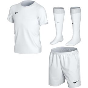 NIKE Dri-Fit Park Unisex Children's Football Kit, White/Black, L