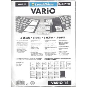 Lighthouse VARIO 1S Stamp Stock Pages-5 Pages