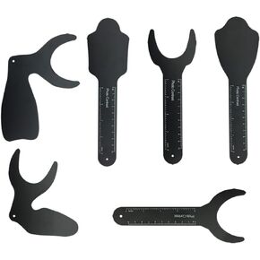 Set of 6 Black Backgrounds for Dental Photography, Aluminum Magnesium Alloy, Reusable, Light Absorbing Plates