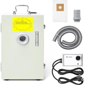 JG-207A Portable Dental Lab Single-Row 500W Single-Blade Wheel Vacuum Cleaner, Dust Collector Suitable for Laboratory Cleaning, Efficient, Portable, and Silent