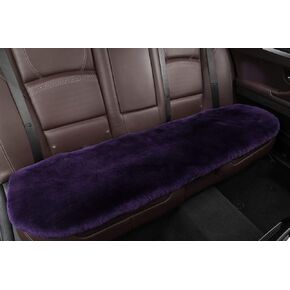 Sheepskin Seat Cushion Cover Wholehide Short Wool Seat Pad Natural Fur Car Seat Covers Universal Fit for Most Car, Truck, SUV, or Van Front Light Tan