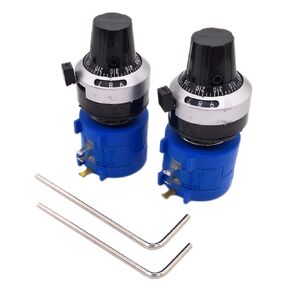 2 Sets 10K Ohm 3590S Potentiometer 10 Turn Counting Dial Rotary Knob