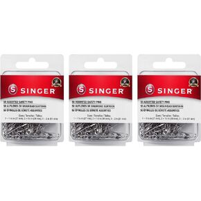 SINGER Assorted Safety Pins, 50 ct - 3 Pack