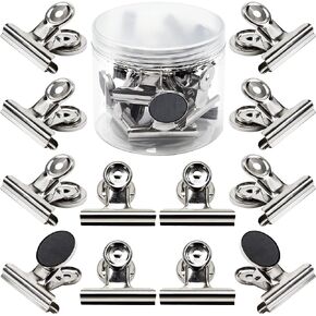 Magnetic Clips 2 inch, Heavy Duty Magnet Metal Clips for Refrigerator, 10 Pack Strong Magnet Clips for Cruise Cabins, Whiteboard, Fridge, Classroom