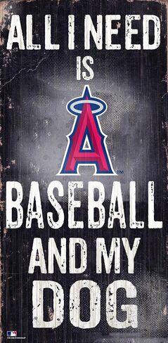 Fan Creations MLB Los Angeles Angels Unisex Los Angeles Angels Baseball and My Dog Sign in Saudi Arabia