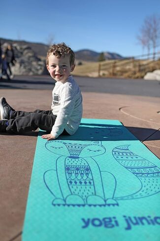 Kids Yoga Mat - PVC Free - Double Layered TPE Foam in Saudi Arabia