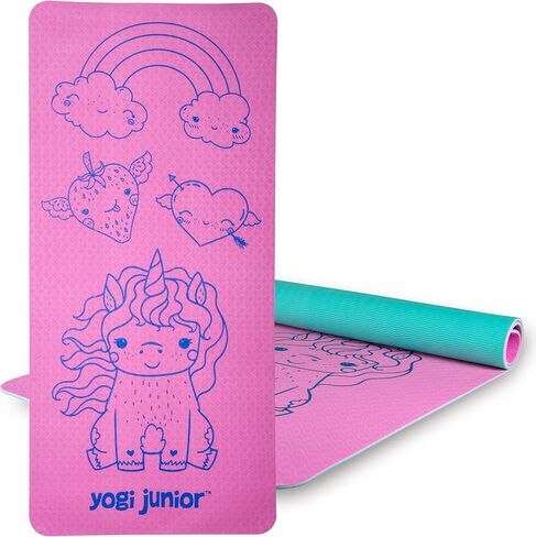 Kids Yoga Mat - PVC Free - Double Layered TPE Foam in Saudi Arabia