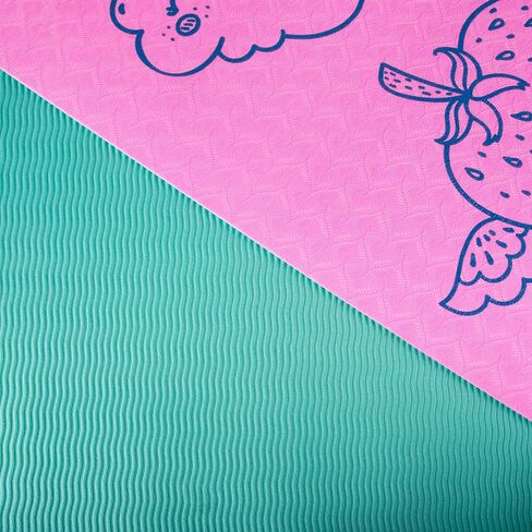Kids Yoga Mat - PVC Free - Double Layered TPE Foam in Saudi Arabia