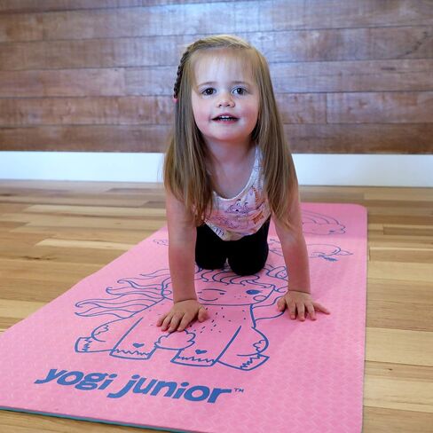 Kids Yoga Mat - PVC Free - Double Layered TPE Foam in Saudi Arabia