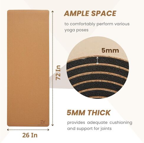 𝗘𝘃𝗲𝗿𝘆𝗱𝗮𝘆 𝗬𝗼𝗴𝗮 Mat Premium Edition, Non-Slip Exercise & Fitness Mat - Eco-Friendly, Anti-Tear, 3-5mm Thickness for Yoga, Pilates & Floor Workouts in Saudi Arabia