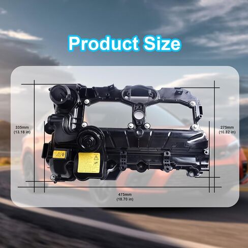 Engine Valve Cover Kit with Gasket Bolts & Oil Cap for BMW 228i 320i 328i 428i 528i X1 X3 X4 X5 Z4 2.0L Replace 11127588412(Plastics) in Saudi Arabia