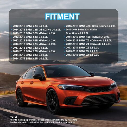 Engine Valve Cover Kit with Gasket Bolts & Oil Cap for BMW 228i 320i 328i 428i 528i X1 X3 X4 X5 Z4 2.0L Replace 11127588412(Plastics) in Saudi Arabia