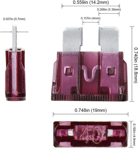 Assortment Blade Fuses Set for Auto Car Truck Motorcycle SUV-5A 7.5A 10A 15A 20A 25A 30A 35A 40A (90pcs) in Saudi Arabia