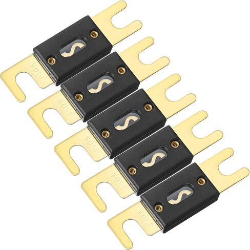 5 Pieces ANL Fuse Inline Fuse Gold Plated Fuse for Car Vehicle Audio Video System (125 Amp) in Saudi Arabia